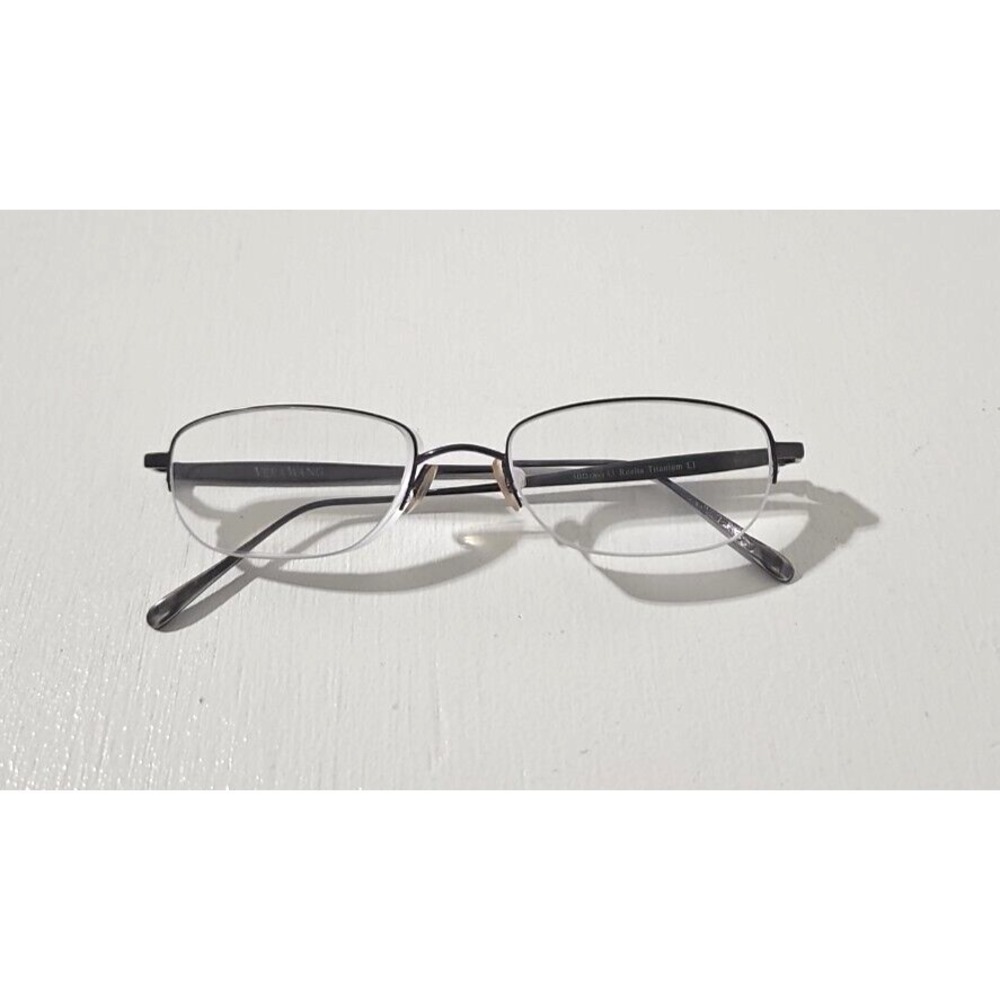 Vera‎ Wang  Realta Titanium L1 Half Rim Eyeglasses Frame Only  50-18-133